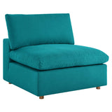 Down Filled Overstuffed Armless Chair – 39 Inch