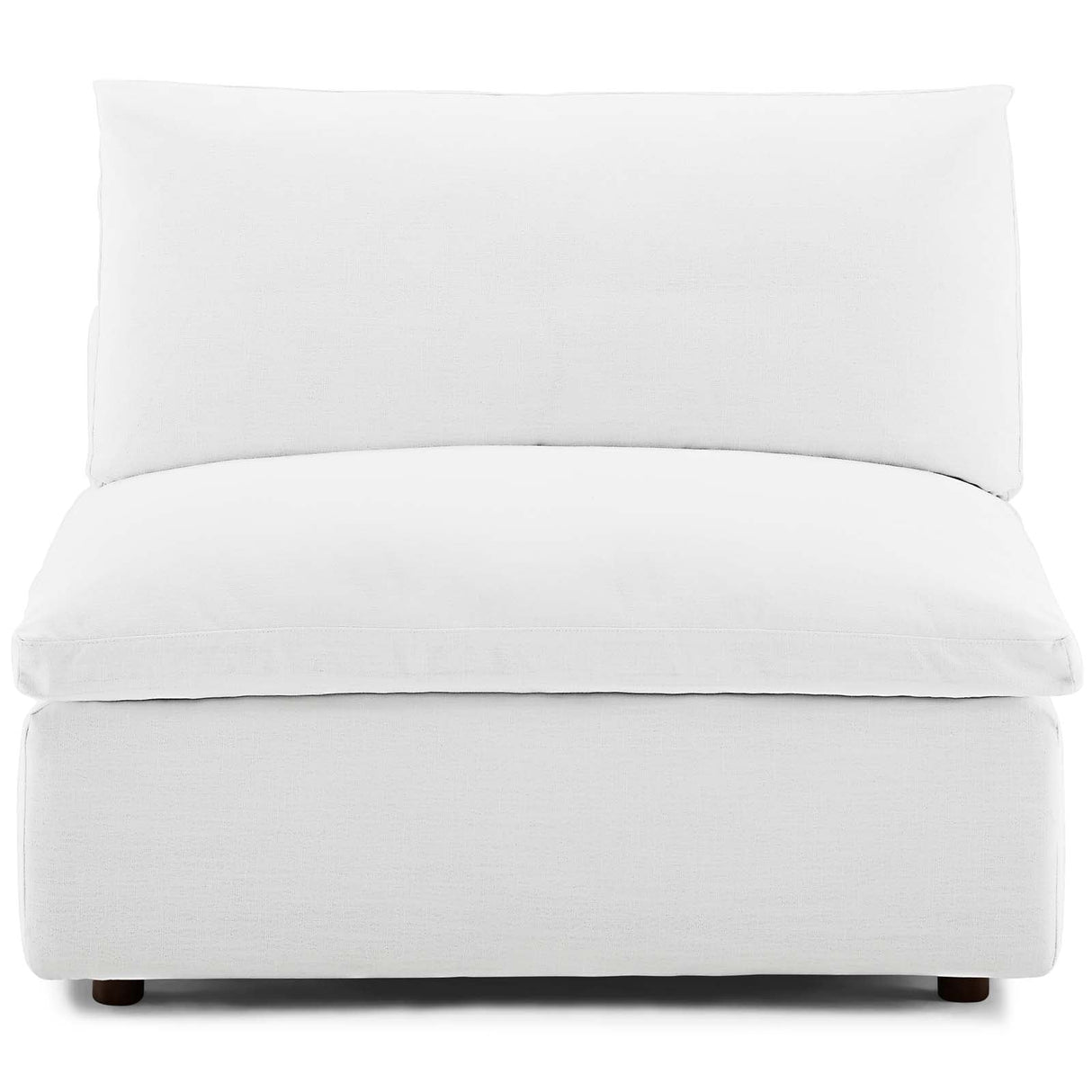 Down Filled Overstuffed Armless Chair – 39 Inch