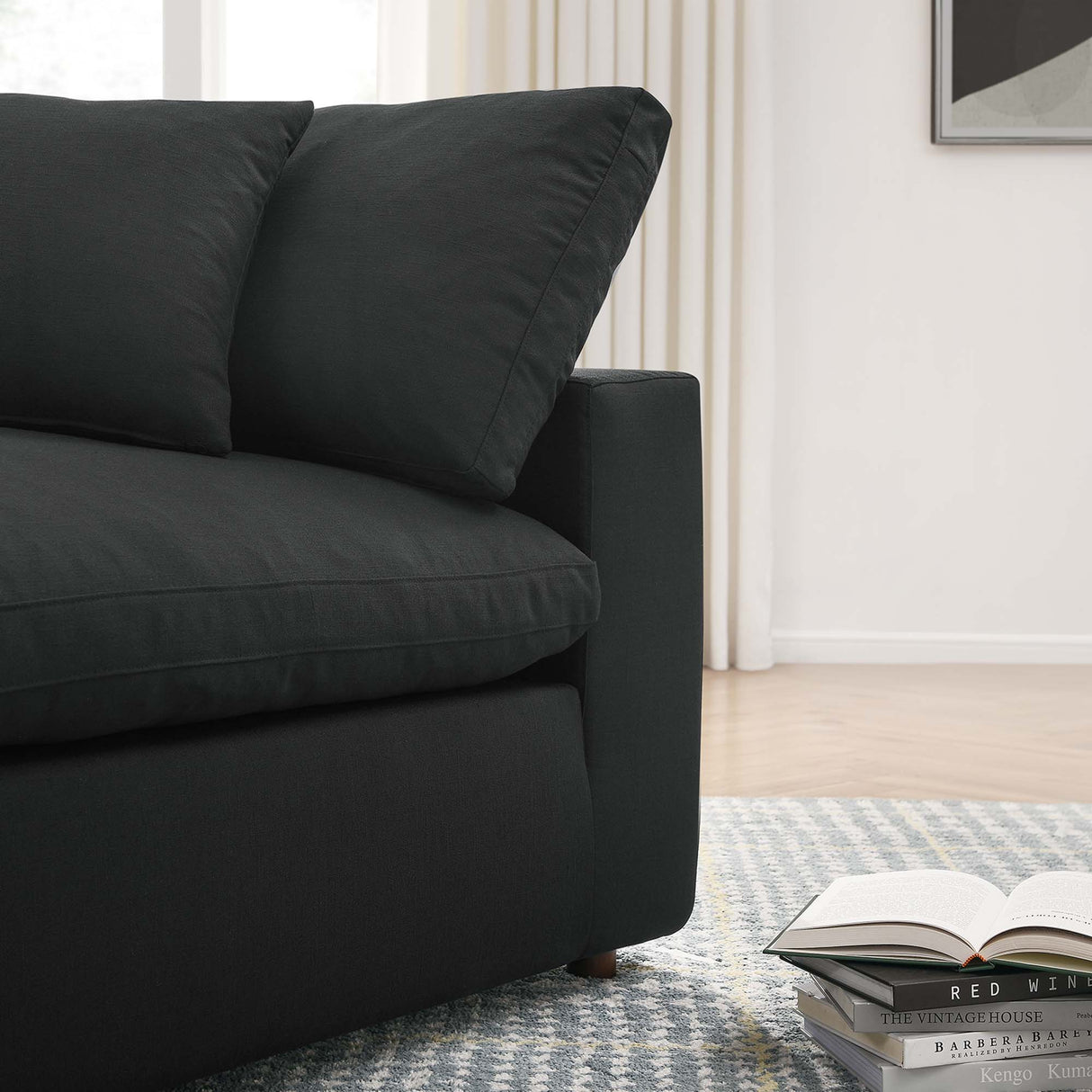 Down Filled Overstuffed Corner Chair – 40 Inch