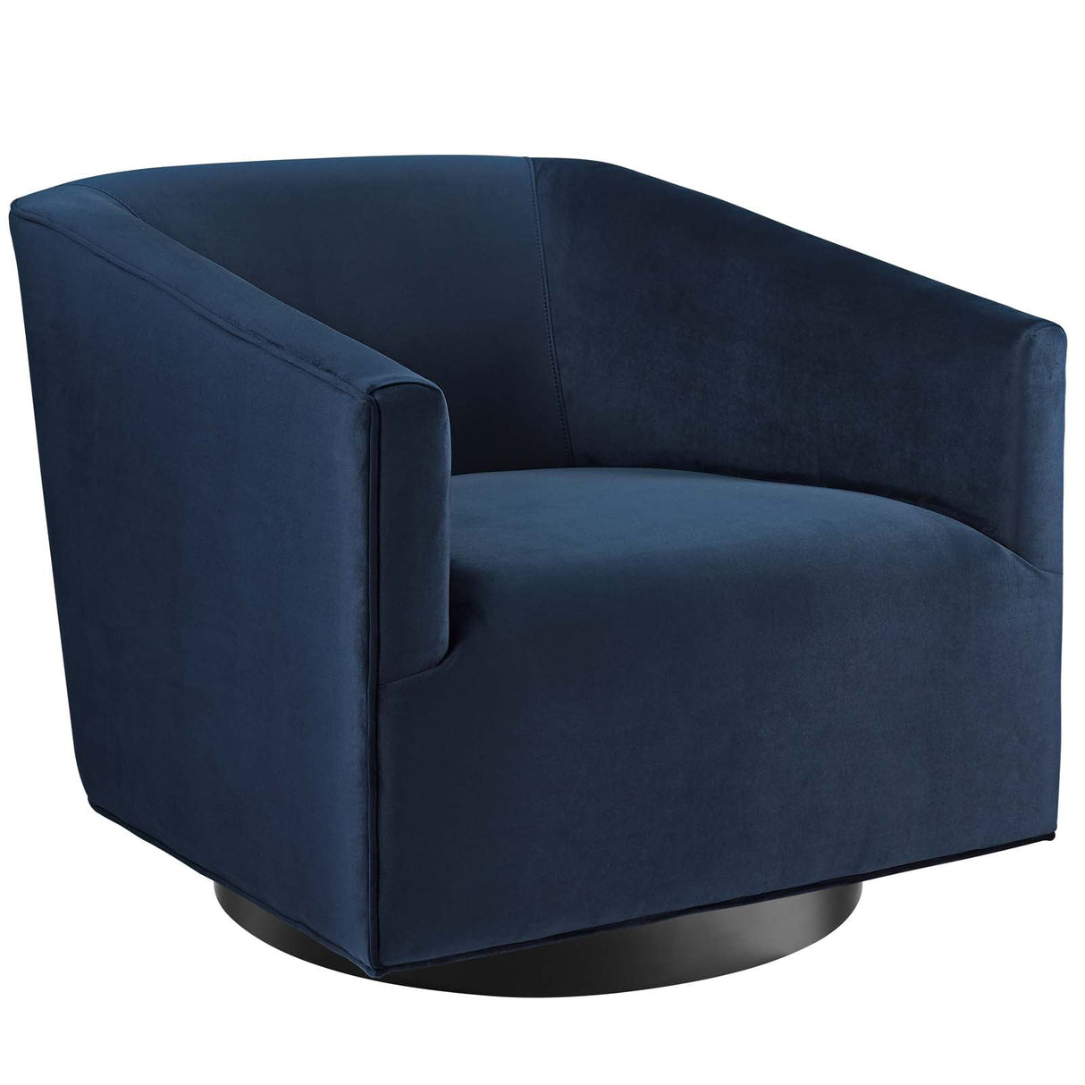 33 Inch Performance Velvet Barrel Swivel Chair