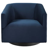 33 Inch Performance Velvet Barrel Swivel Chair