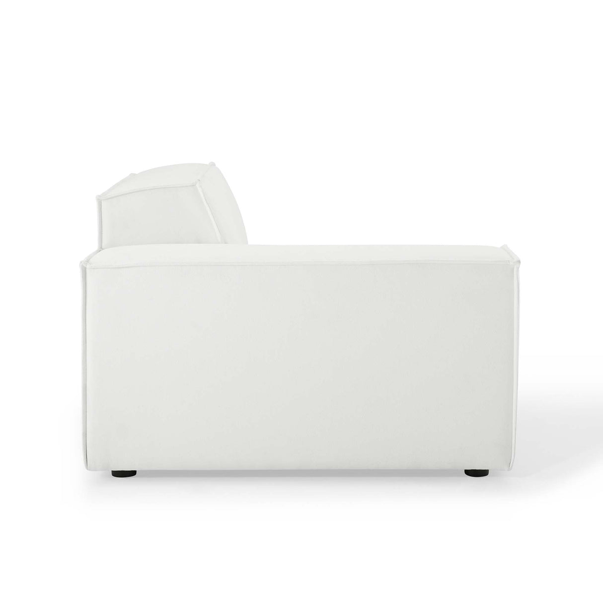 Minimalist Upholstered Fabric Left-Arm Sectional Chair – 42 Inch