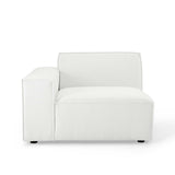 Minimalist Upholstered Fabric Left-Arm Sectional Chair – 42 Inch