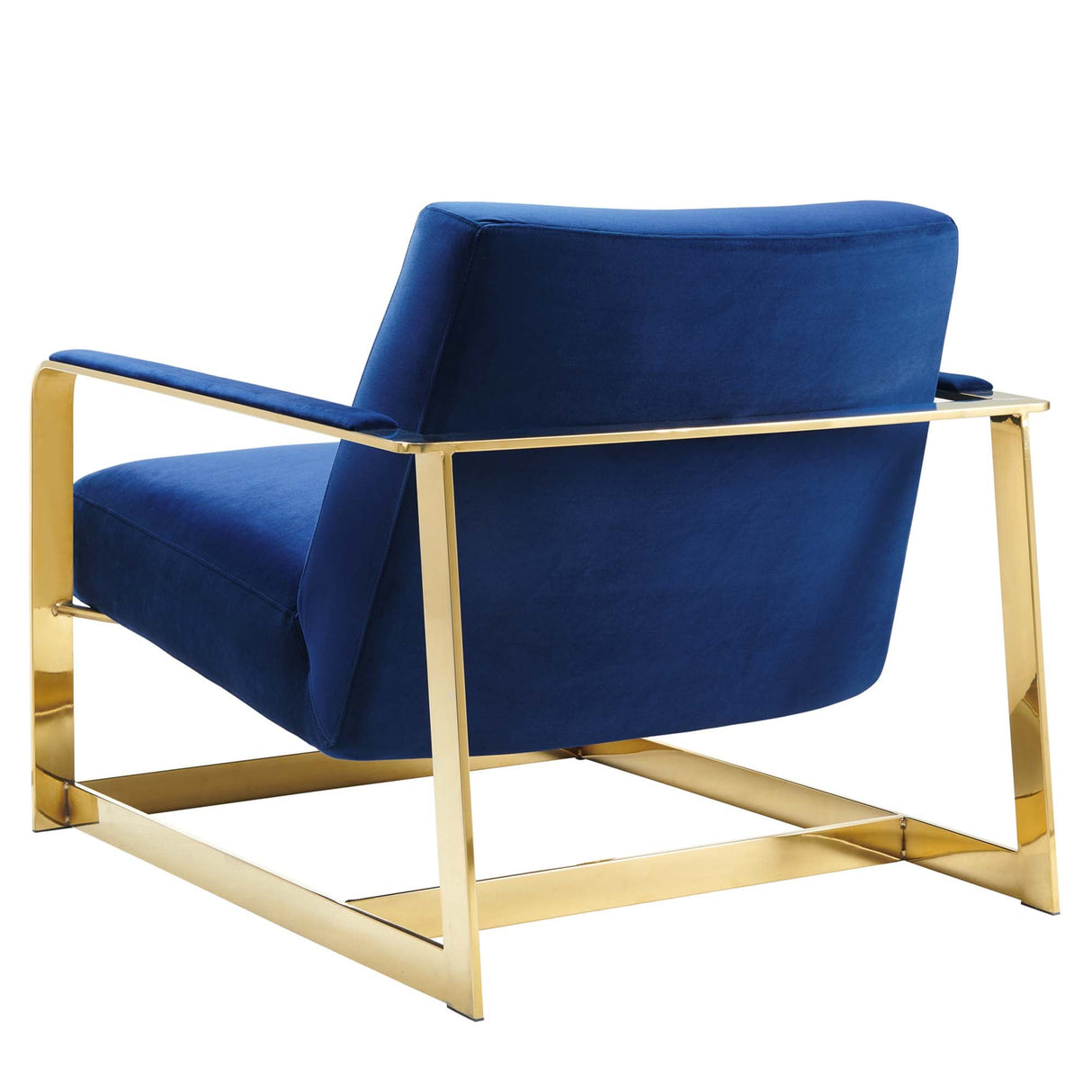 27 Inch Performance Velvet Accent Chair with Coated Steel Frame