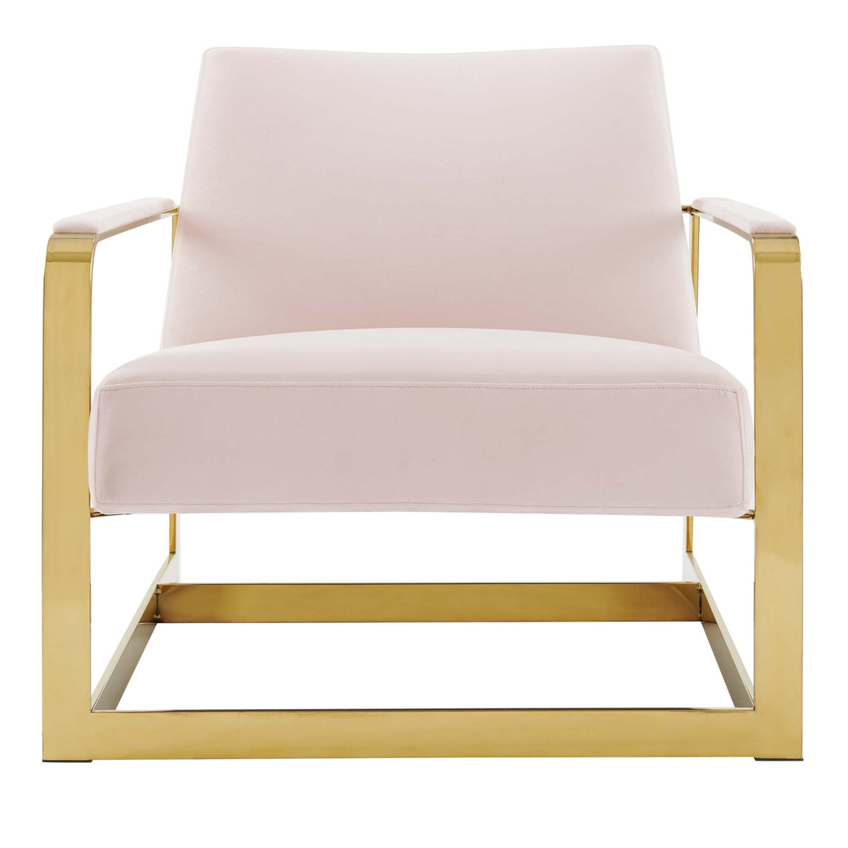 27 Inch Performance Velvet Accent Chair with Coated Steel Frame