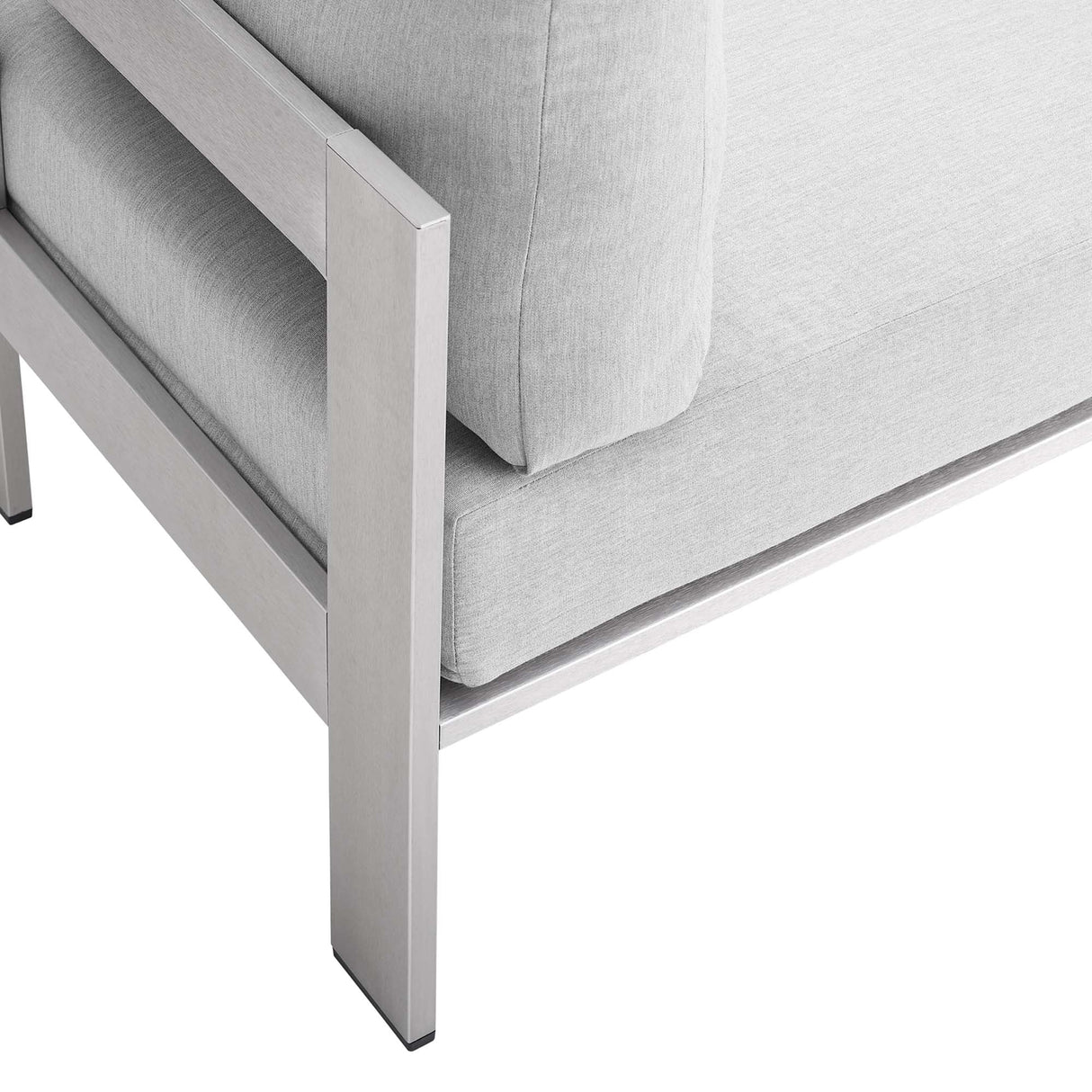 5-Piece Aluminum Outdoor Sectional Sofa Set with Sunbrella Fabric, Weather-Resistant