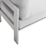 5-Piece Aluminum Outdoor Sectional Sofa Set with Sunbrella Fabric, Weather-Resistant