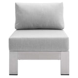 5-Piece Aluminum Outdoor Sectional Sofa Set with Sunbrella Fabric, Weather-Resistant