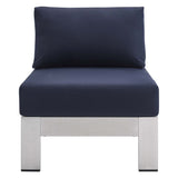 5-Piece Aluminum Outdoor Sectional Sofa Set with Sunbrella Fabric, Weather-Resistant