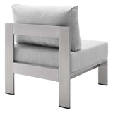 9-Piece Aluminum Outdoor Sectional Modular Sofa Set with Sunbrella Fabric