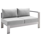 9-Piece Aluminum Outdoor Sectional Modular Sofa Set with Sunbrella Fabric
