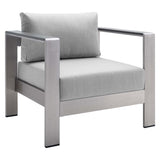 9-Piece Aluminum Outdoor Sectional Modular Sofa Set with Sunbrella Fabric