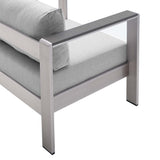 9-Piece Aluminum Outdoor Sectional Modular Sofa Set with Sunbrella Fabric