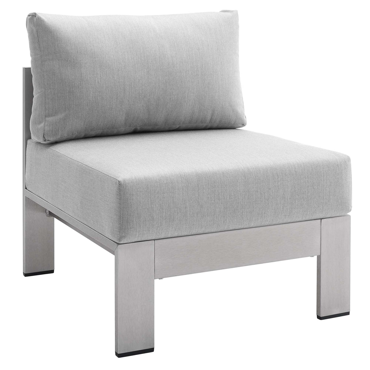 9-Piece Aluminum Outdoor Sectional Modular Sofa Set with Sunbrella Fabric
