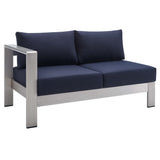 9-Piece Aluminum Outdoor Sectional Modular Sofa Set with Sunbrella Fabric
