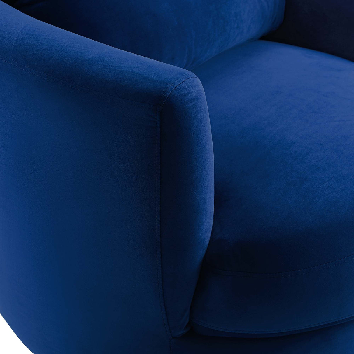 36 Inch Performance Velvet Swivel Barrel Armchair