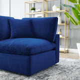 Down Filled Overstuffed Performance Velvet Corner Chair - 40 Inch