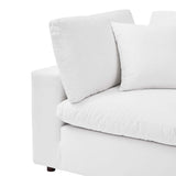 Down Filled Overstuffed Performance Velvet Corner Chair - 40 Inch