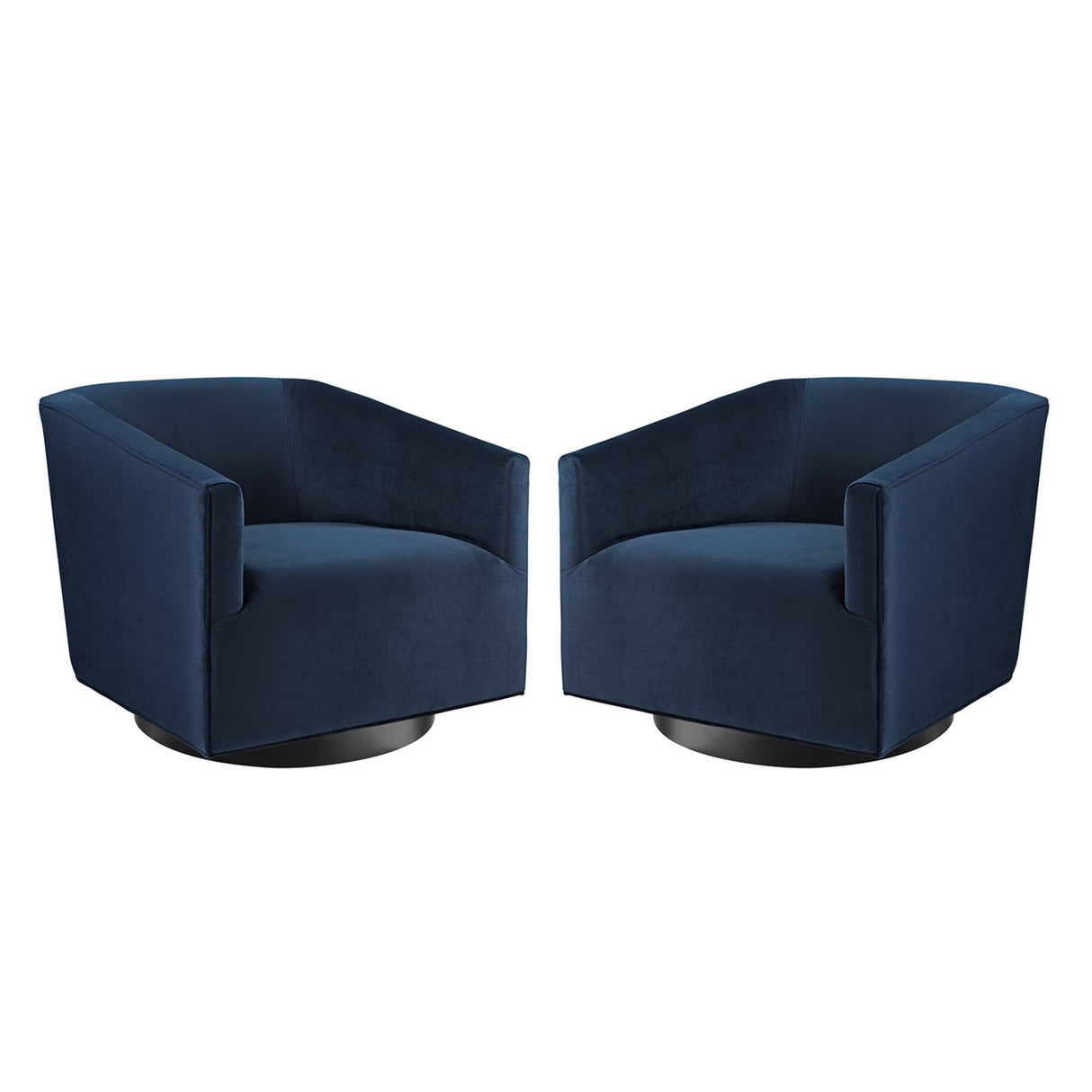 32 Inch Performance Velvet Swivel Chair Set of 2