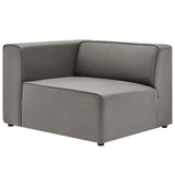 Vegan Leather Left-Arm Sectional Sofa Chair 44 Inch