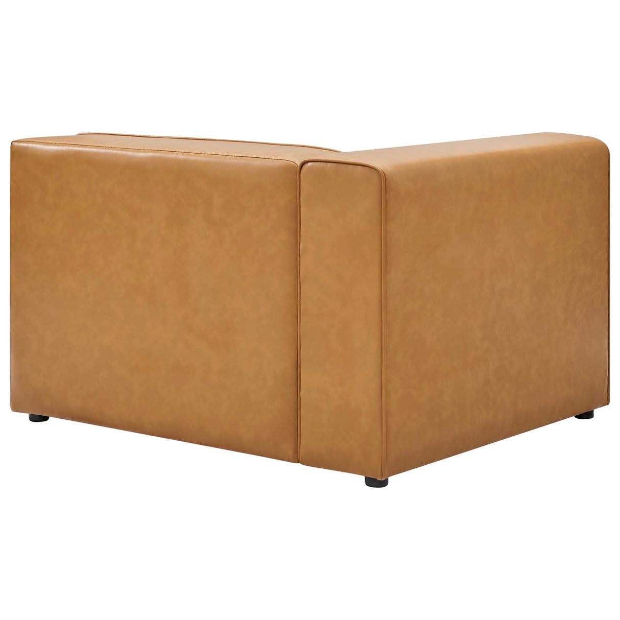 Vegan Leather Left-Arm Sectional Sofa Chair 44 Inch