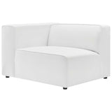 Vegan Leather Left-Arm Sectional Sofa Chair 44 Inch