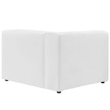 Vegan Leather Left-Arm Sectional Sofa Chair 44 Inch