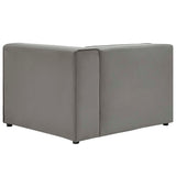 Vegan Leather Right-Arm Sectional Sofa Chair 44 Inch