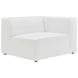 Vegan Leather Right-Arm Sectional Sofa Chair 44 Inch