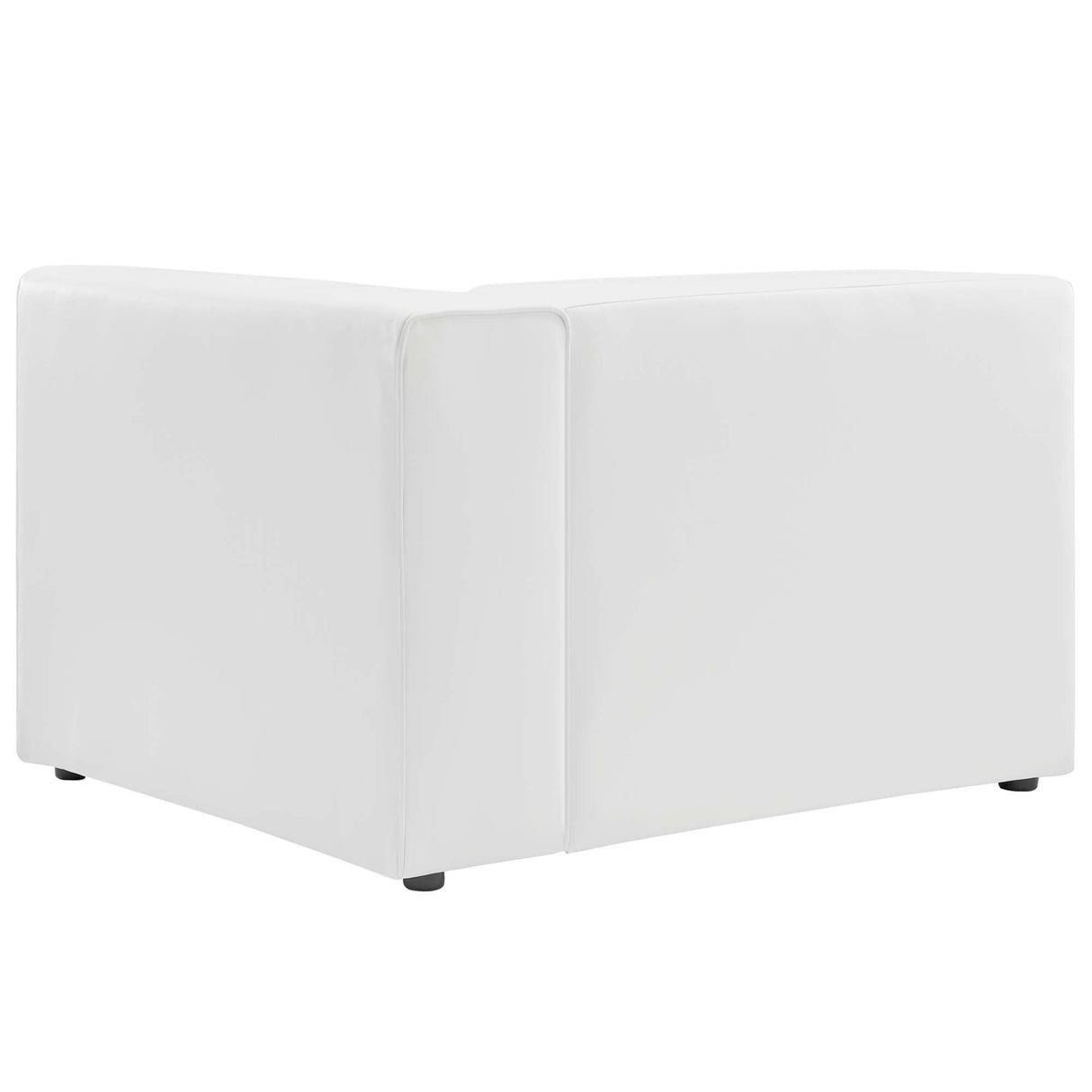 Vegan Leather Right-Arm Sectional Sofa Chair 44 Inch