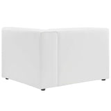 Vegan Leather Right-Arm Sectional Sofa Chair 44 Inch