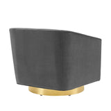 32 Inch Performance Velvet Swivel Lounge Chair
