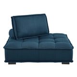 47 Inch Polyester Fabric Tufted Armless Chair