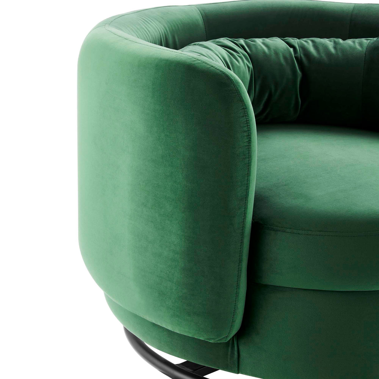 34 Inch Performance Velvet Swivel Chair
