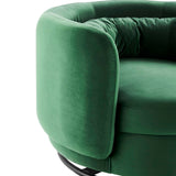 34 Inch Performance Velvet Swivel Chair