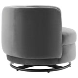34 Inch Performance Velvet Swivel Chair