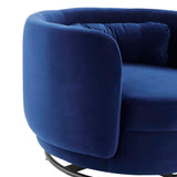 34 Inch Performance Velvet Swivel Chair