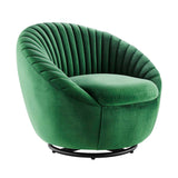32 Inch Performance Velvet Swivel Chair