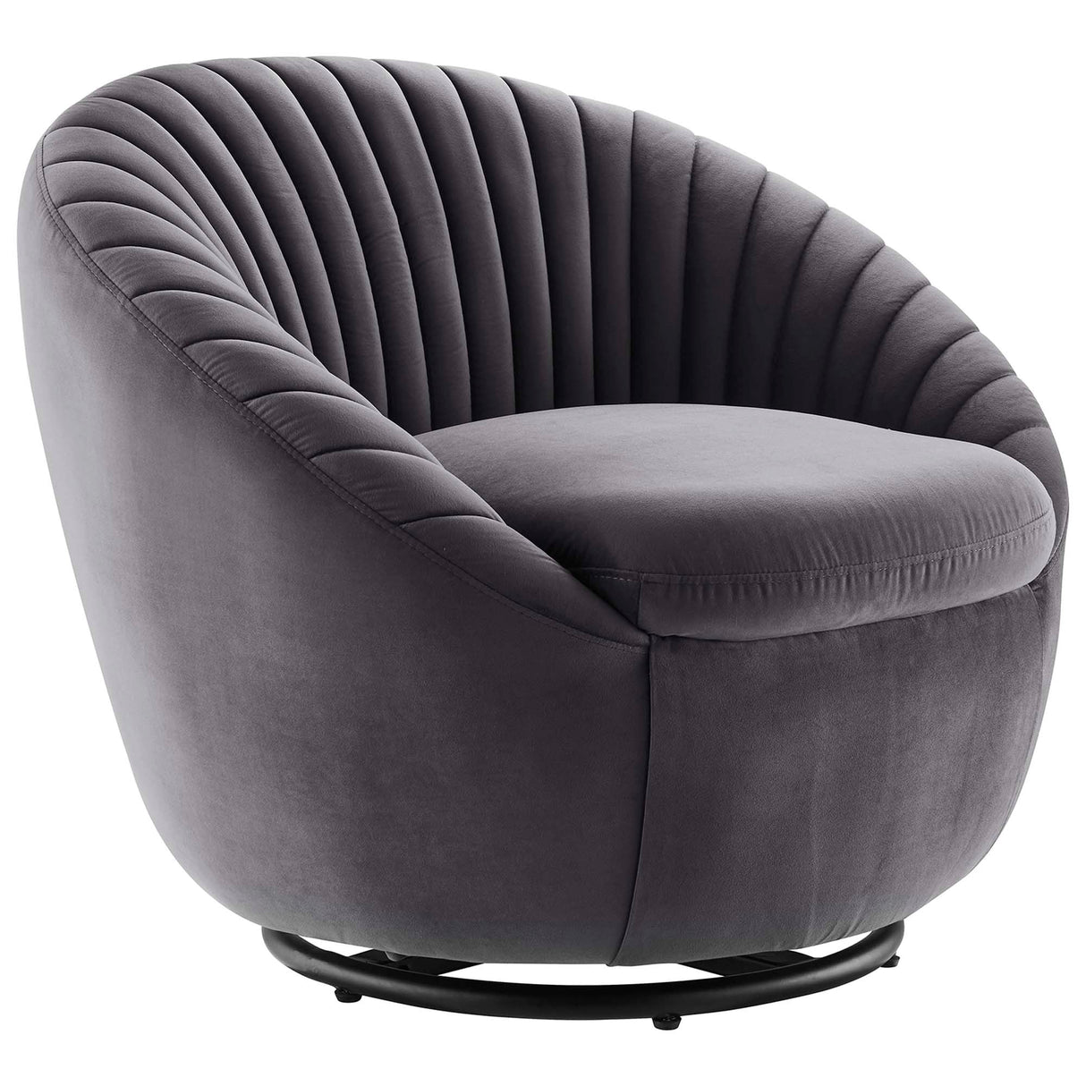 32 Inch Performance Velvet Swivel Chair