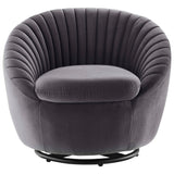 32 Inch Performance Velvet Swivel Chair