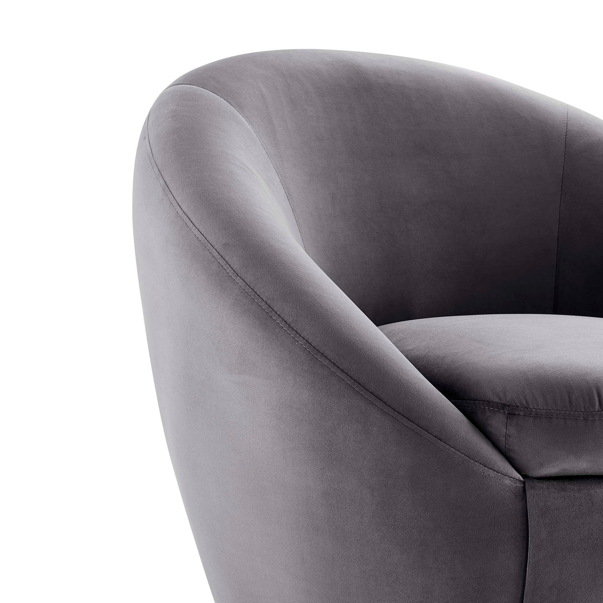 32 Inch Buttercup Performance Velvet Swivel Accent Chair with Gold Metal Base