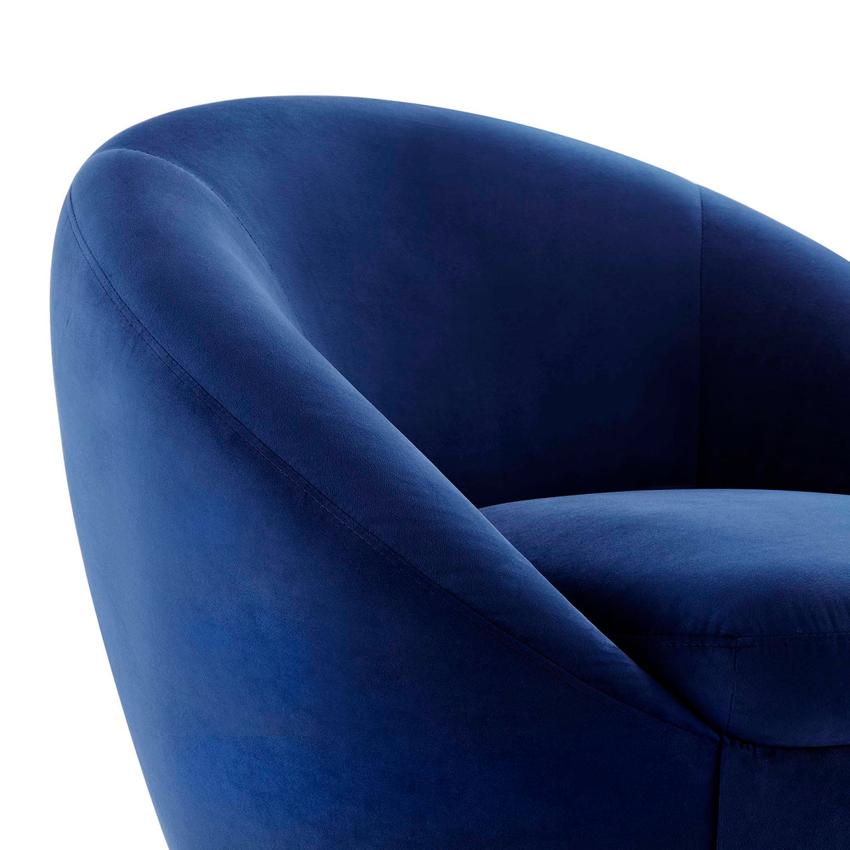 32 Inch Buttercup Performance Velvet Swivel Accent Chair with Gold Metal Base