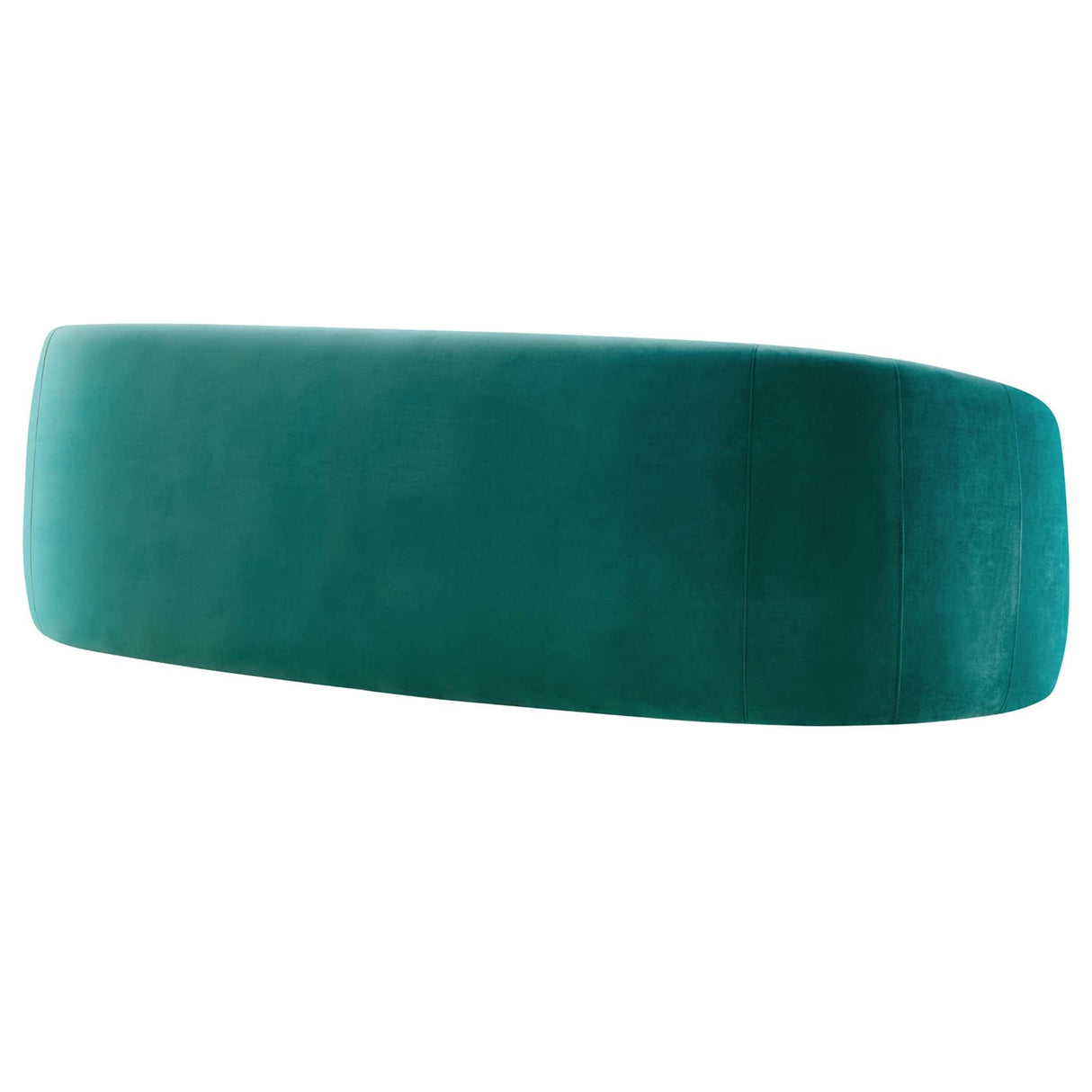 Low-Profile Performance Velvet Sofa in Teal
