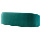 Low-Profile Performance Velvet Sofa in Teal