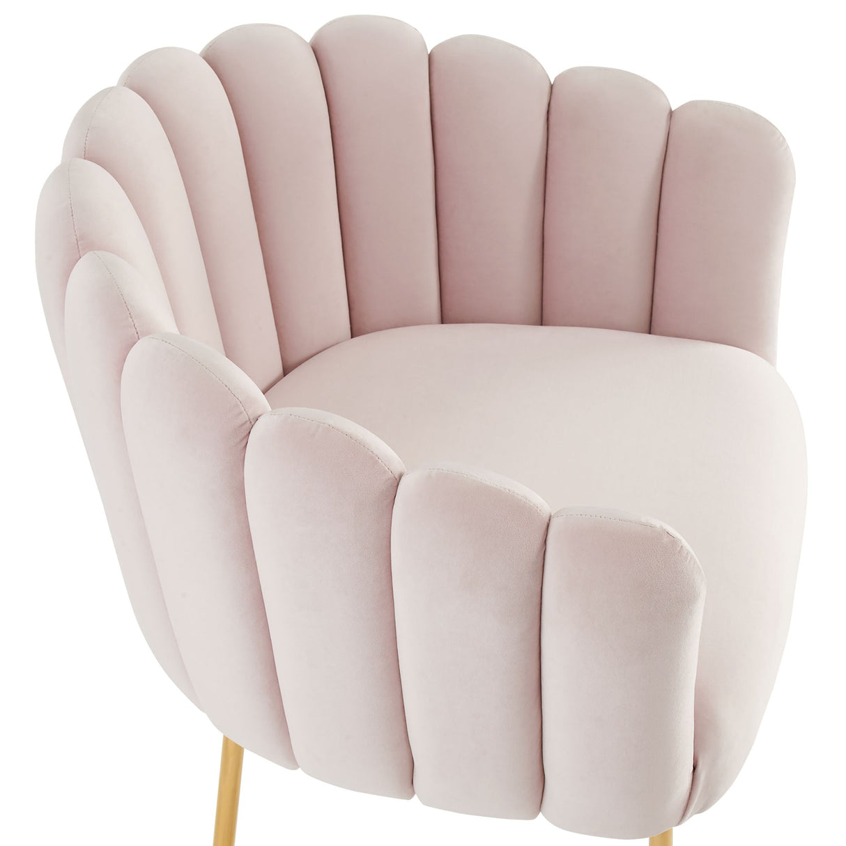 23 Inch Channel Tufted Performance Velvet Armchair
