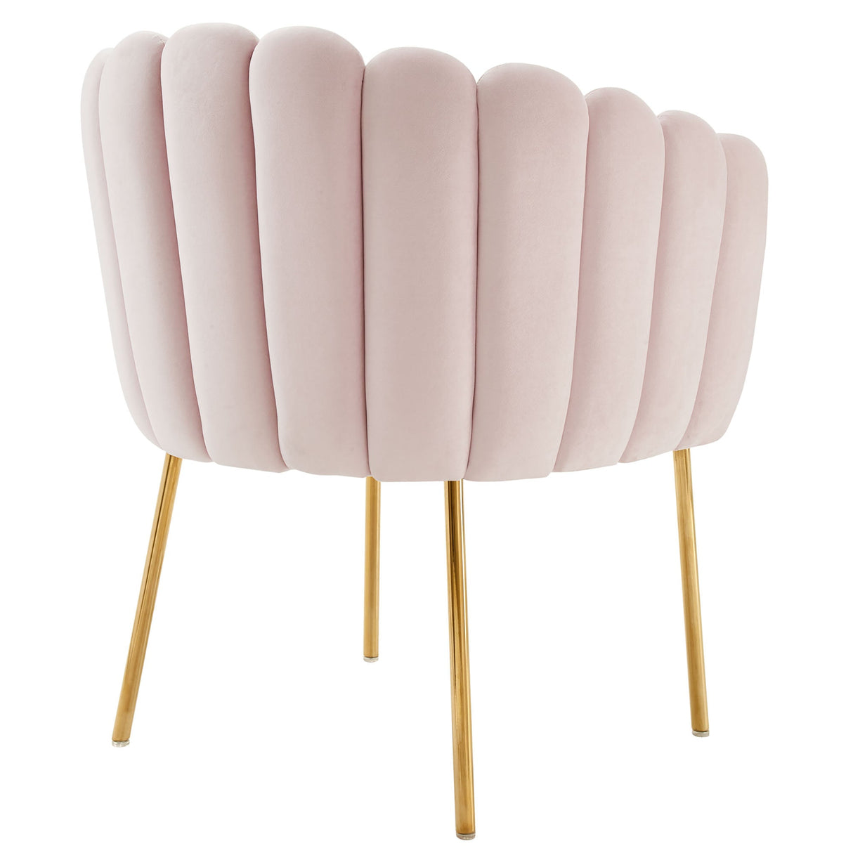 23 Inch Channel Tufted Performance Velvet Armchair