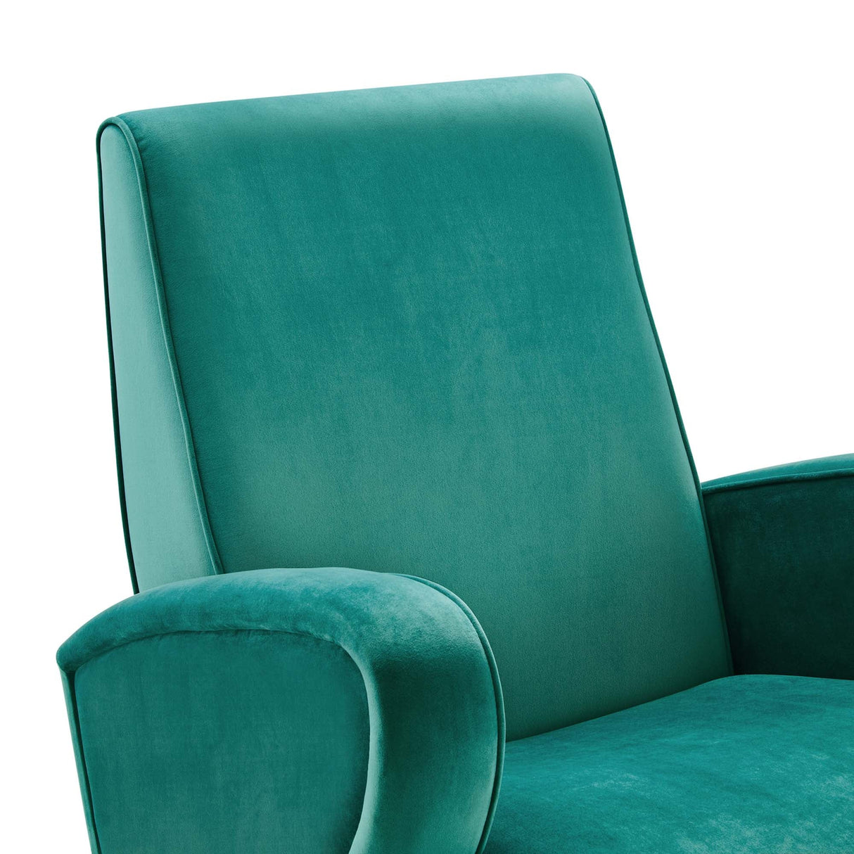 31 Inch Performance Velvet Swivel Chair with Stainless Steel Base