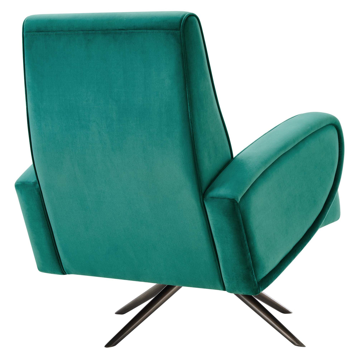 31 Inch Performance Velvet Swivel Chair with Stainless Steel Base