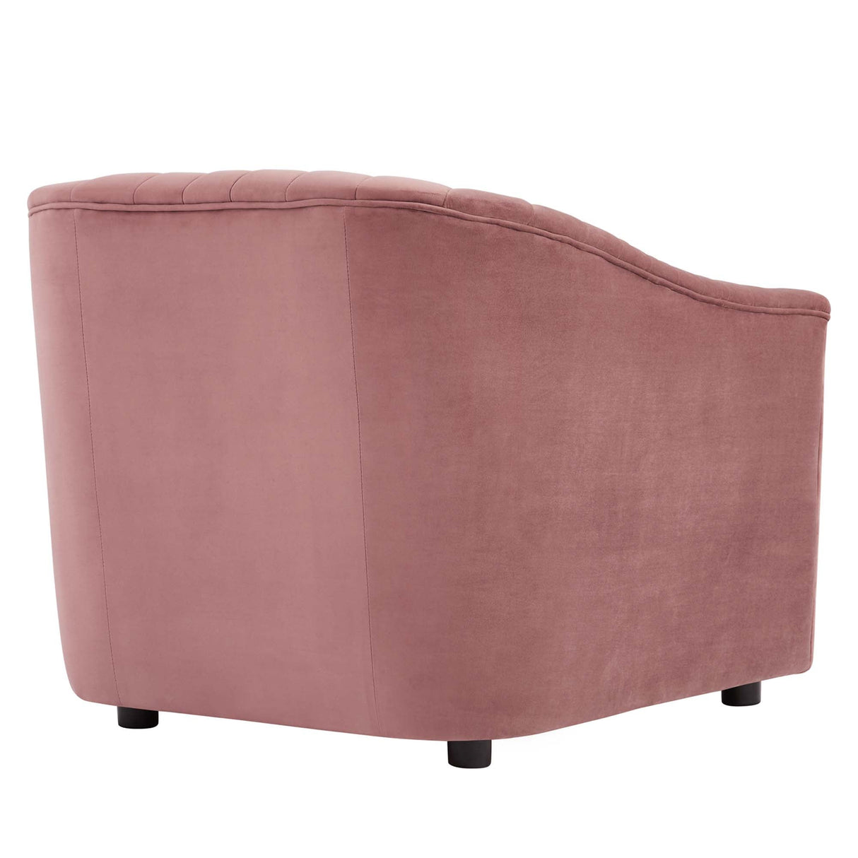 36 Inch Channel Tufted Performance Velvet Armchair