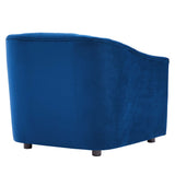 36 Inch Channel Tufted Performance Velvet Armchair